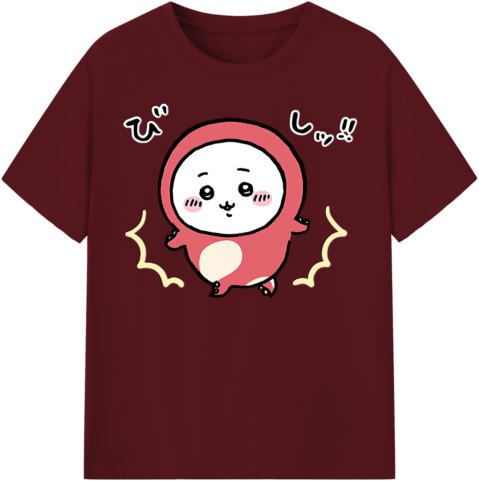 （画像用） ちいかわ ちいかわ Chii-kawa chiikawa 綿100％半袖Tシャツ（フロントプリント）